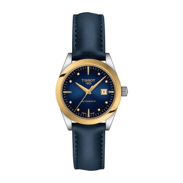 Tissot T-My Automatic Stainless Steel - Yellow Gold / Blue Gradient