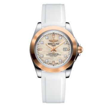 Breitling Galactic 32 Sleek Edition Stainless Steel / Rose Gold / Pearl Diamond / Rubber