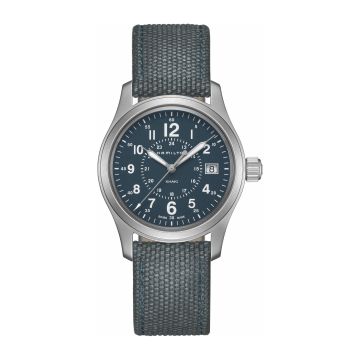 Hamilton Khaki Field Quartz 38 Stainless Steel / Blue