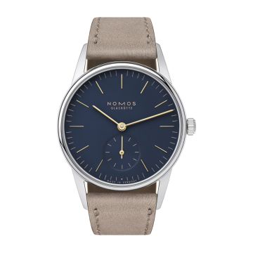 Nomos Glashütte Orion 33 Midnight Blue / Closed Case Back