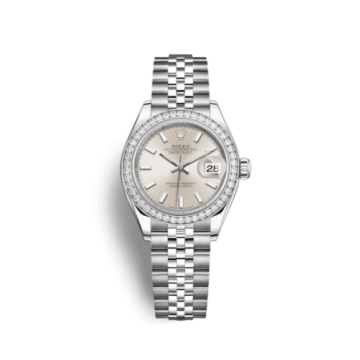 Rolex Lady-Datejust 28 Stainless Steel / Diamond / Silver / Jubilee