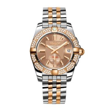 Breitling Galactic 36 Automatic Stainless Steel / Rose Gold / Diamond / Copperhead Bronze / Bracelet