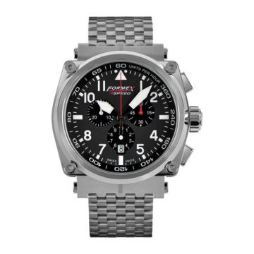 Formex Pilot Quartz Chronograph Black / Bracelet