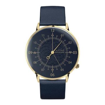 Gustave & Cie 12H Louis Or & Bleu Cuir Bleu Océan 40mm