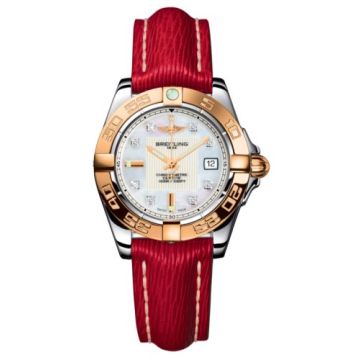Breitling Galactic 32 Stainless Steel / Rose Gold / Pearl Diamond / Sahara