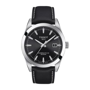 Tissot Gentleman Powermatic Stainless Steel / Black / Strap