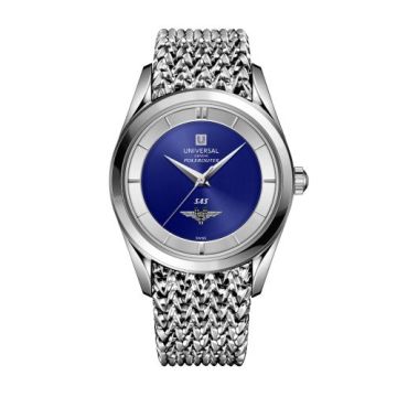 Universal Genève Polerouter SAS Tribute White Gold / Blue / Bracelet