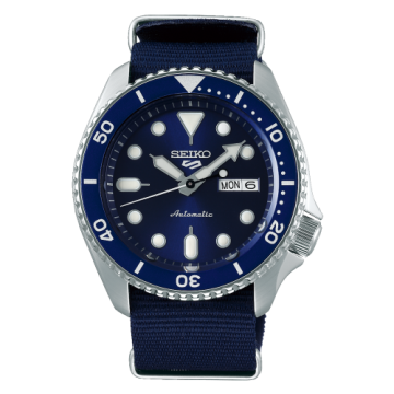 Seiko 5 Sports Sports Style Stainless Steel / Blue / NATO