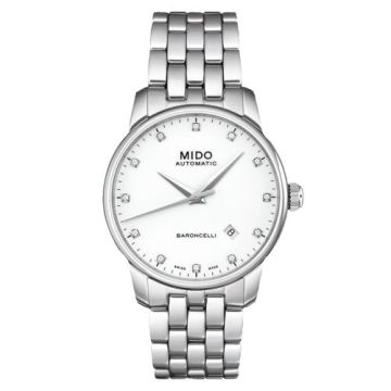 Mido Baroncelli Tradition Stainless Steel / White / Bracelet