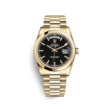 Rolex Day-Date 36 Yellow Gold Domed / President / Black
