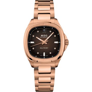 Mido Multifort TV 35 Rose Gold / Brown / Bracelet