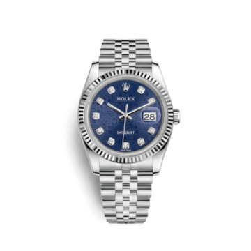 Rolex Datejust 36 Stainless Steel Fluted / Jubilee / Blue Computer