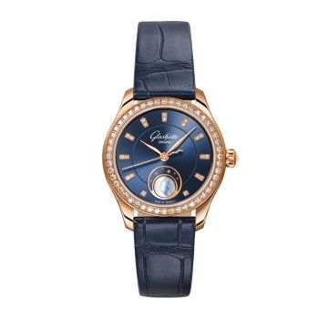 Glashütte Original Lady Serenade Luna Red Gold - Diamond / Blue