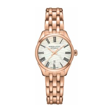 Hamilton Jazzmaster Lady Auto 30 Stainless Rose Gold / MOP / Bracelet