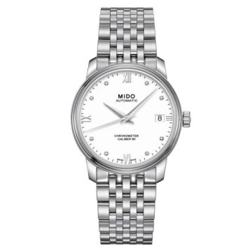 Mido Baroncelli Chronometer Lady Stainless Steel / White / Bracelet