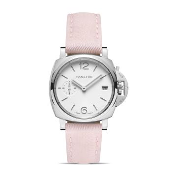 Panerai Luminor Due 38 Automatic Stainless Steel / White / Prada-ReNylon