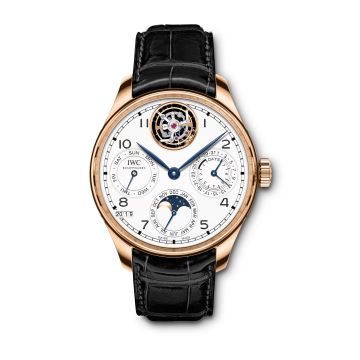 IWC Schaffhausen Portuguese Perpetual Calendar Tourbillon Edition “150 Years” Red Gold / White