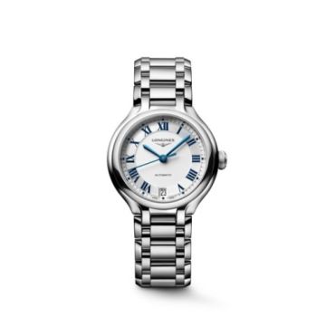 Longines PrimaLuna 34 Automatic Stainless Steel / Silver / Bracelet