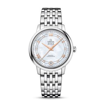 Omega De Ville Prestige Co-Axial 32.7 Stainless Steel / White MOP / Stainless Steel