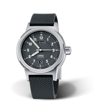Oris BC3 Day Date 42 Stainless Steel / Black / Rubber