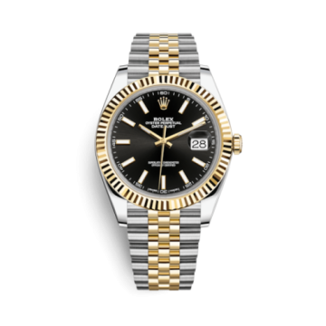 Rolex Datejust 41 Rolesor Yellow Fluted / Jubilee / Black