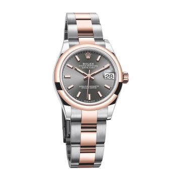 Rolex Datejust 31 Stainless Steel/ Rose Gold / Domed / Grey / Oyster