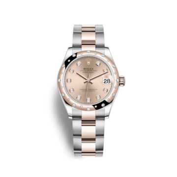 Rolex Datejust 31 Stainless Steel/ Rose Gold / Domed - Diamond / Rose - Diamond / Oyster