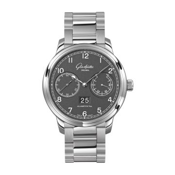 Glashütte Original Senator Observer Stainless Steel / Grey / Bracelet