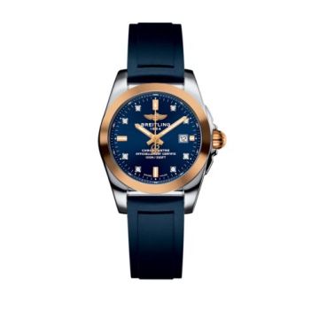 Breitling Galactic 29 Stainless Steel / Rose Gold / Horizon Blue Diamond / Rubber