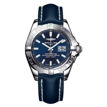 Breitling Galactic 41 Stainless Steel / Horizon Blue / Calf