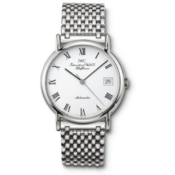 IWC Schaffhausen Portofino Automatic Stainless Steel / White - Roman / Bracelet