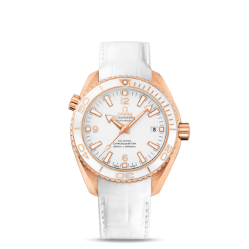 Omega Seamaster Planet Ocean 600M Co-Axial 42 Red Gold / White / Alligator