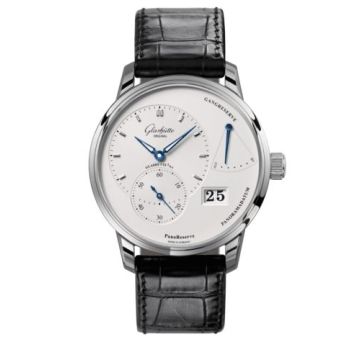 Glashütte Original PanoReserve Stainless Steel / Silver / Alligator - Folding