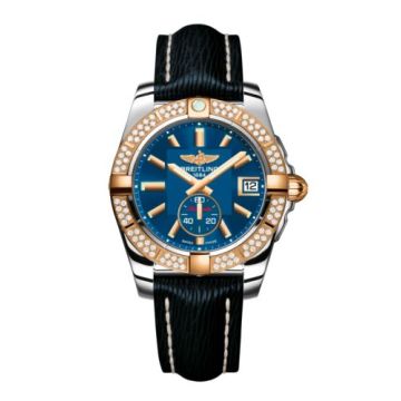 Breitling Galactic 36 Automatic Stainless Steel / Rose Gold / Diamond / Gun Blue / Sahara