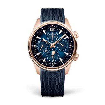 Jaeger-LeCoultre Polaris Perpetual Calendar Pink Gold / Blue / Two Straps
