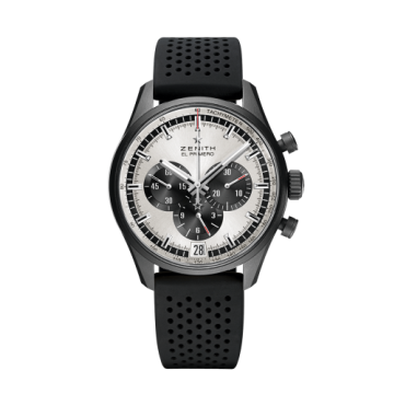 Zenith El Primero Chronomaster 42 Aluminium / Silver / Rubber Strap