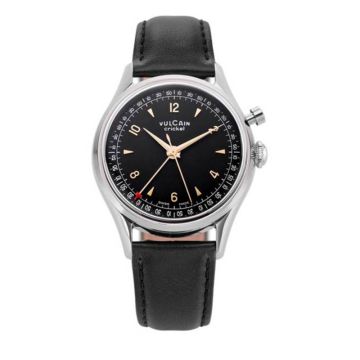 Vulcain Cricket Tradition 39 mm Black Plain