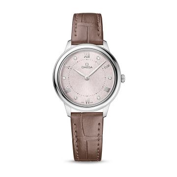Omega De Ville Quartz 30 Stainless Steel / Rose - Diamond