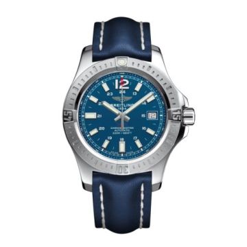 Breitling Colt 41 Automatic Mariner Blue / Calf