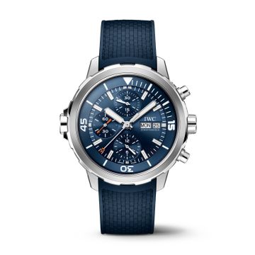 IWC Schaffhausen Aquatimer Chronograph Stainless Steel / Blue / Rubber
