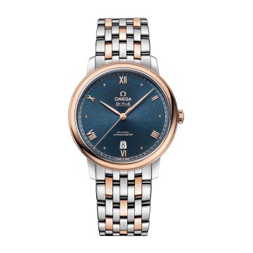 Omega De Ville Prestige Co-Axial 39.5 Stainless Steel / Red Gold / Blue Sunburst / Bracelet