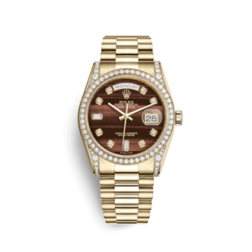 Rolex Day-Date 36 Yellow Gold Diamonds / President / Bull's Eye