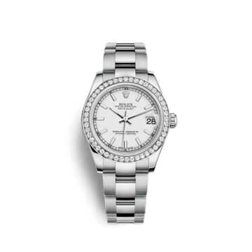 Rolex Datejust 31 Stainless Steel Diamond / Oyster / White