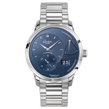 Glashütte Original PanoReserve Stainless Steel / Blue / Bracelet