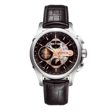 Hamilton Jazzmaster Moonphase Auto Chrono Stainless Steel / Black
