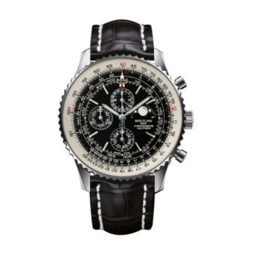 Breitling Navitimer 1461 48 Stainless Steel / Black / Croco / Pin