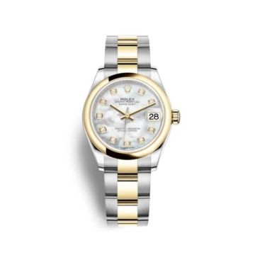 Rolex Datejust 31 Stainless Steel / Yellow Gold / Domed / MOP / Oyster