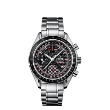 Omega Speedmaster Day-Date 39 Stainless Steel / Black Carbon / Bracelet / Michael Schumacher World Champion