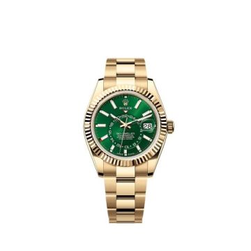 Rolex Sky-Dweller Yellow Gold / Green / Oyster