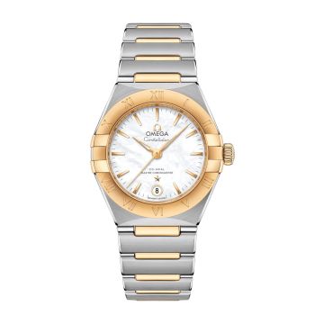 Omega Constellation Manhattan 29 Co-Axial Master Chronometer Stainless Steel / Yellow Gold / MOP